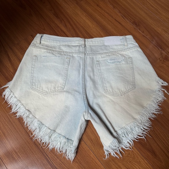 ASOS Glamorous Denim Distressed Shorts - Picture 3 of 13